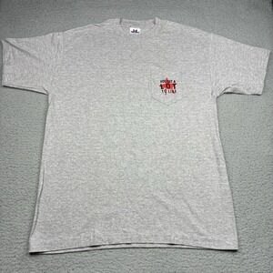 Vintage 90s Marlboro Promo Pocket T-Shirt Men's XL Gray Tee Jays Made In USA